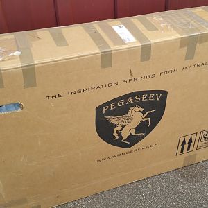 Powabyke Xplorer all boxed up ready to go home