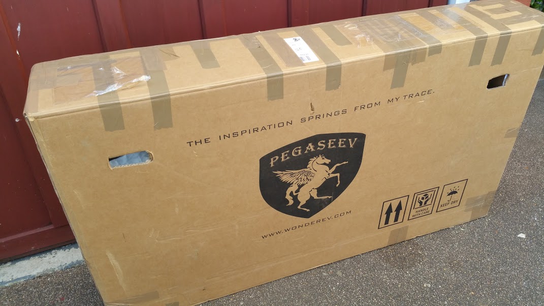 Powabyke Xplorer all boxed up ready to go home