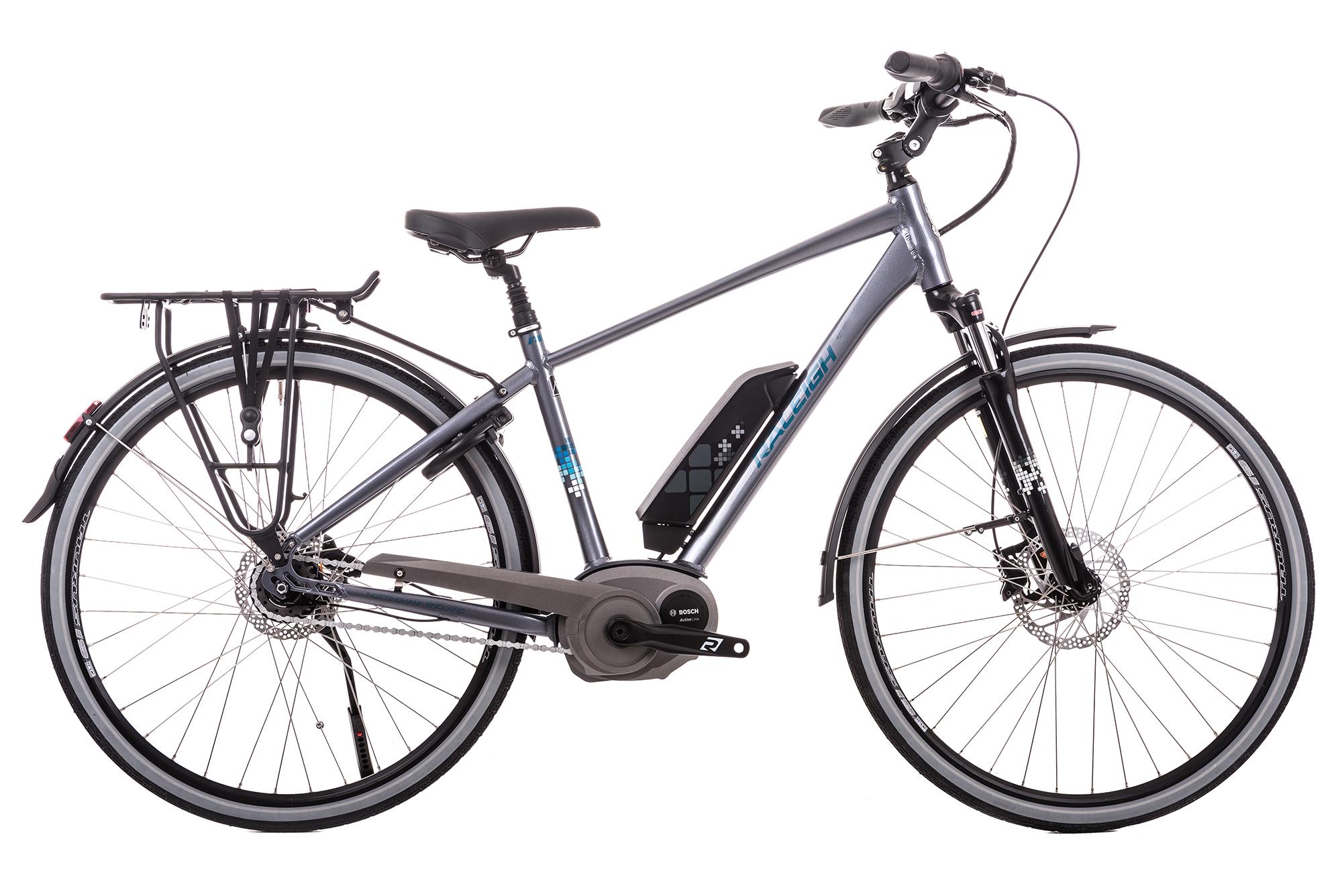 Raleigh Captus Crossbar Hub electric bike Titanium