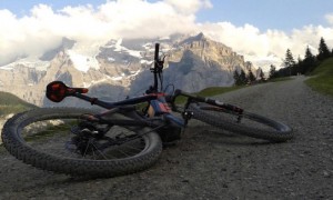 Electric mountain biking in Swiss Alps